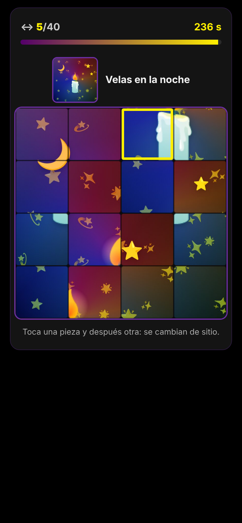 Así se juega a Puzle de la luz en el móvil